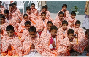 The boys as brahmachari students now